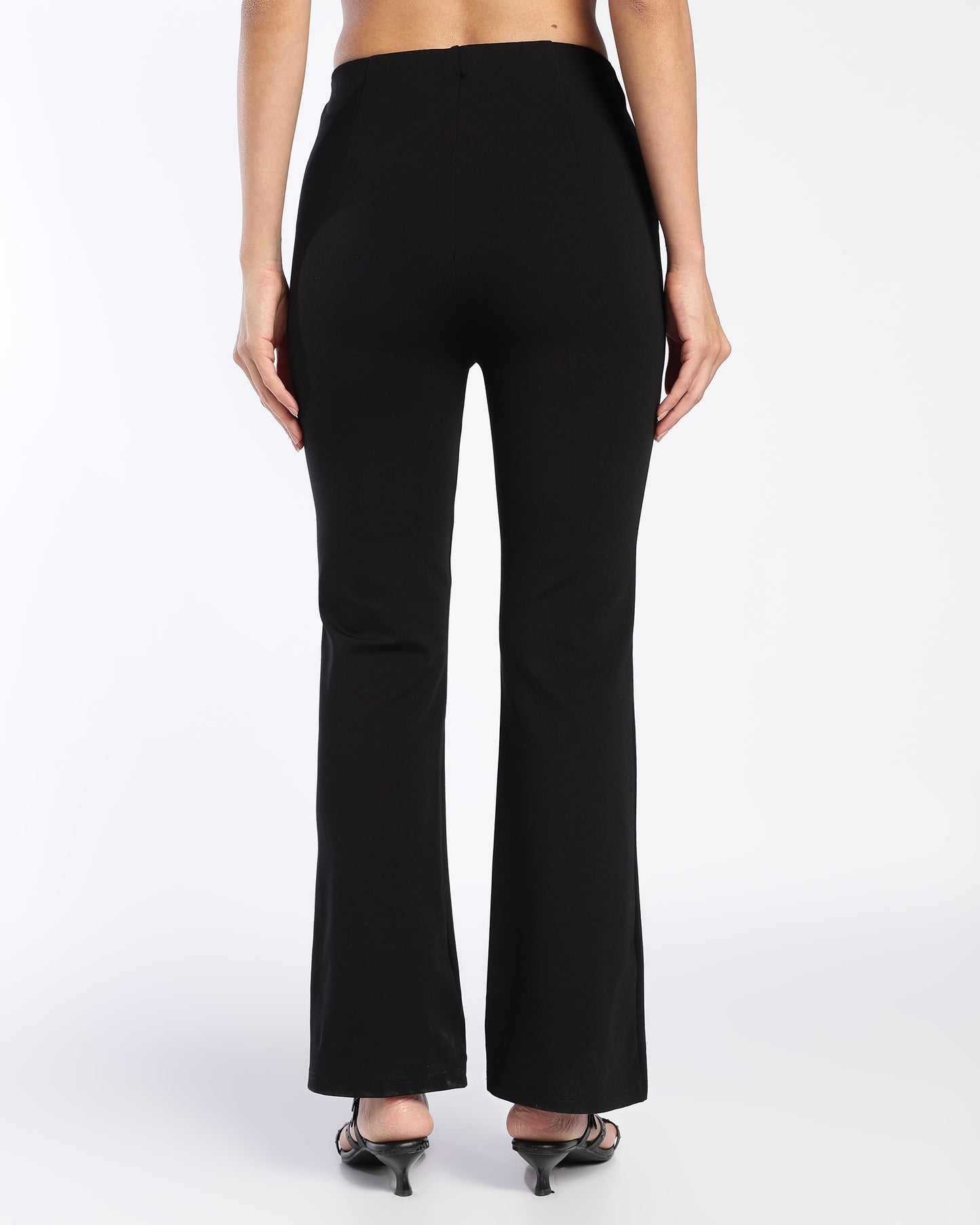 Black Bootcut Trousers with Pockets